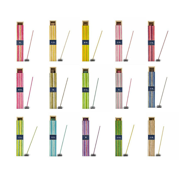 Kayuragi Incense 40pcs Green Tea Aloeswood Sandelwood Japanese Cypress
