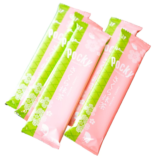Pocky Chocolate Sakura Matcha 102g