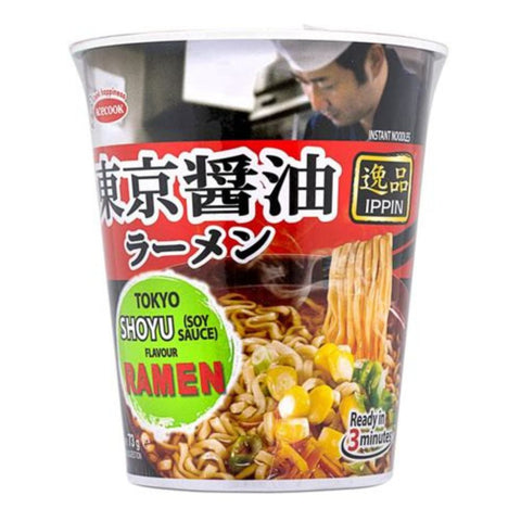 ippin instant ramen shoyu flavor 73g