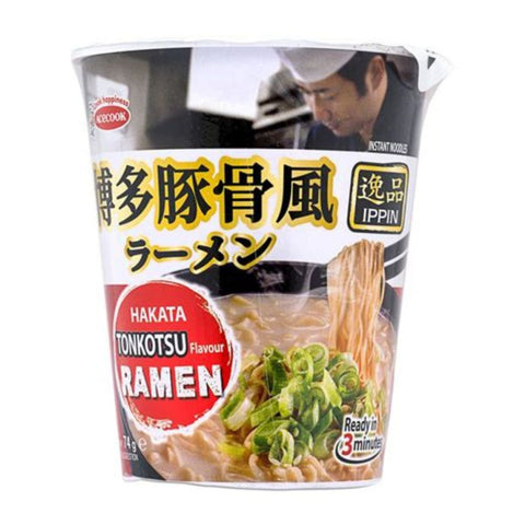 ippin instant ramen tonkotsu flavor 73g