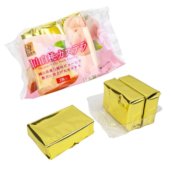 Okayama White Peach Castella Sponge Cake 120g