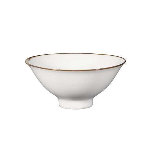 Rice Bowl Edged White