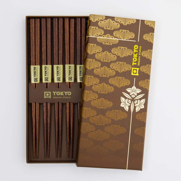 tokyodesign chopstick giftset 5pcs golden 
cloud