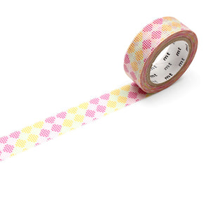 MT Masking Tape / Washi - Design: Checkers Stripe Pink