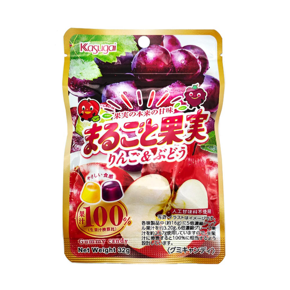 Kajitsu Gummy Apple & Grape 32g