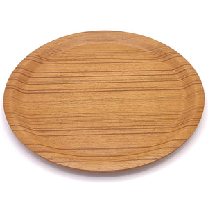 japanese Saito Wooden tray round Plywood